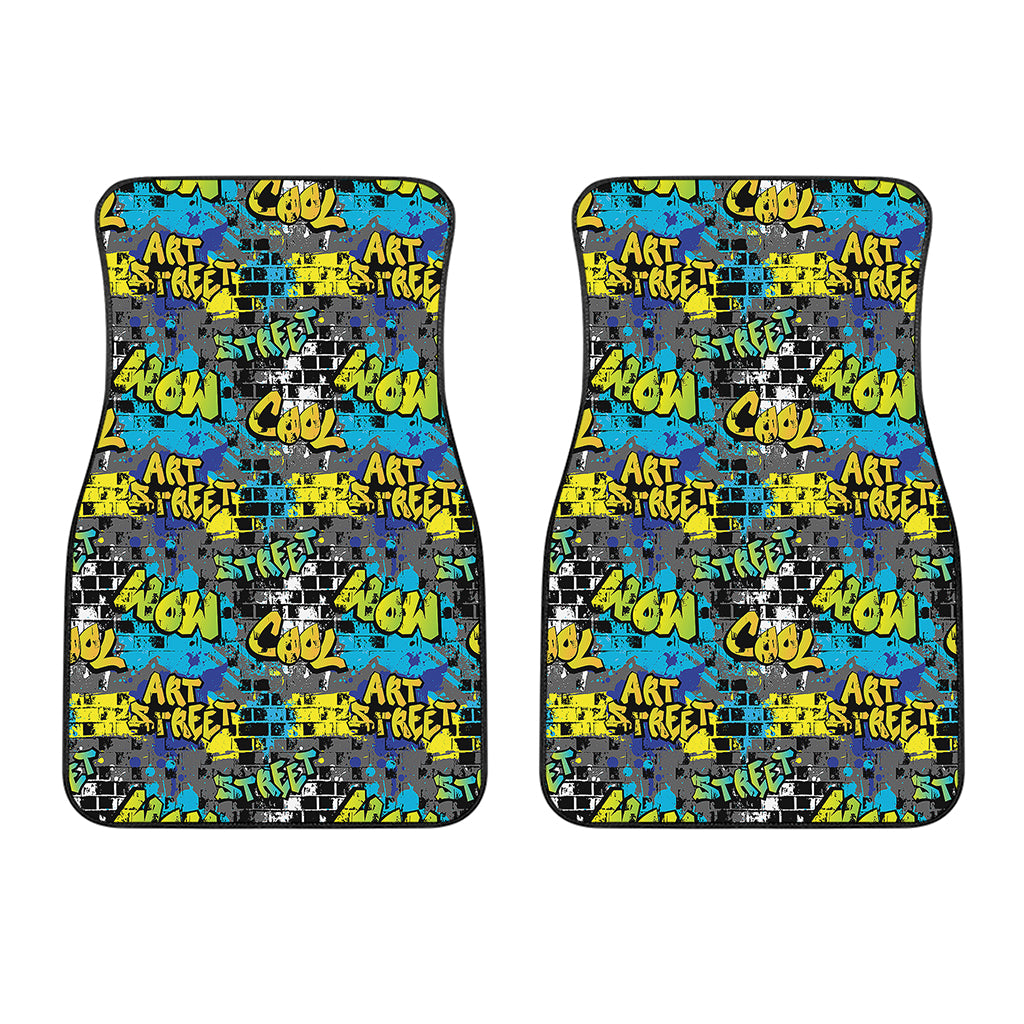 Graffiti Wall Print Front Car Floor Mats