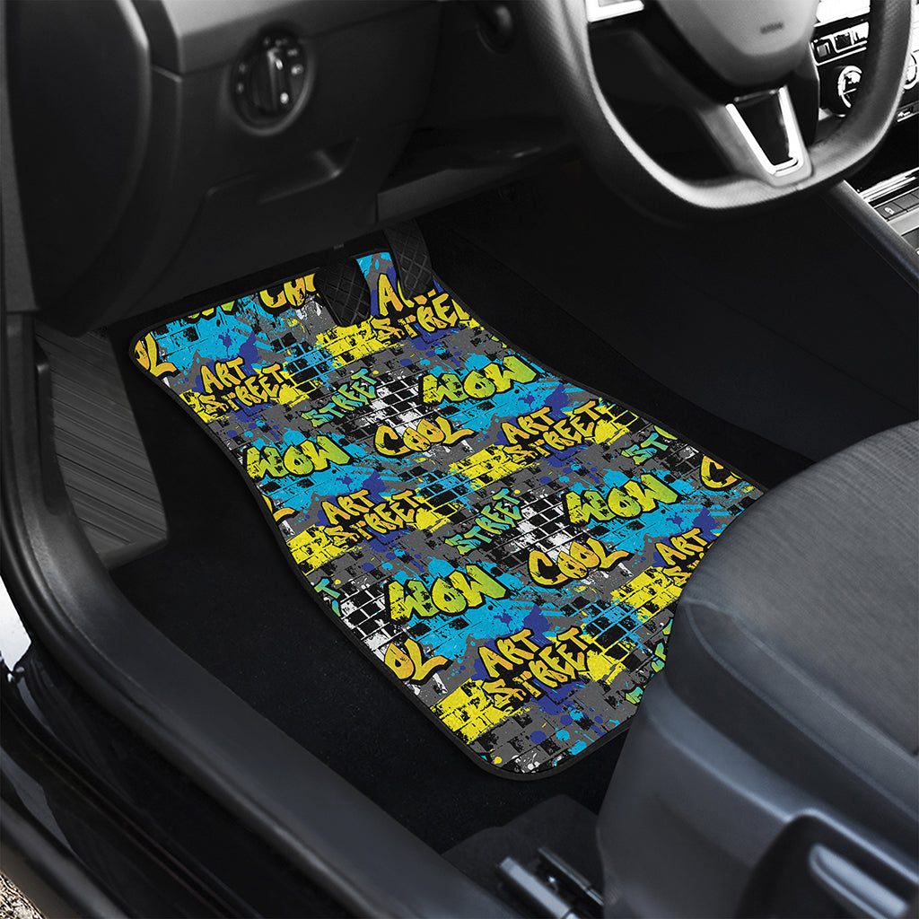 Graffiti Wall Print Front Car Floor Mats