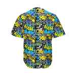 Graffiti Wall Print Men's Baseball Jersey