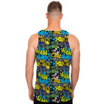 Graffiti Wall Print Men's Tank Top