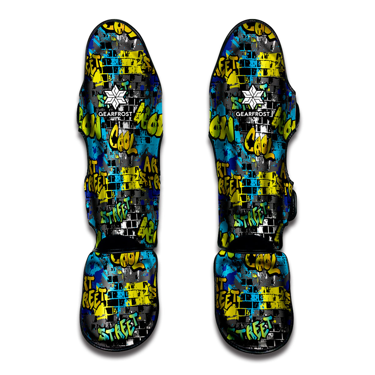 Graffiti Wall Print Muay Thai Shin Guard