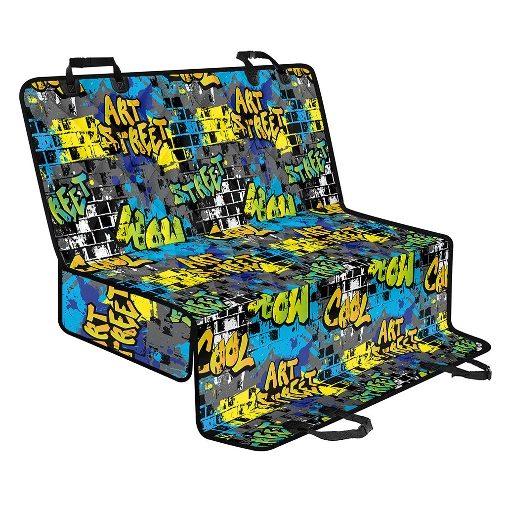 Graffiti Wall Print Pet Car Back Seat Cover