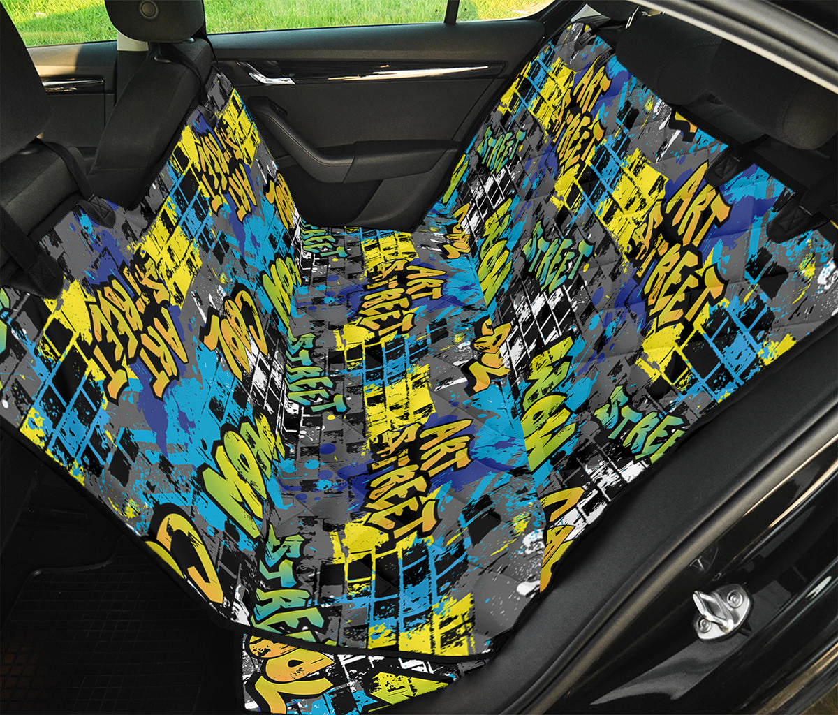 Graffiti Wall Print Pet Car Back Seat Cover