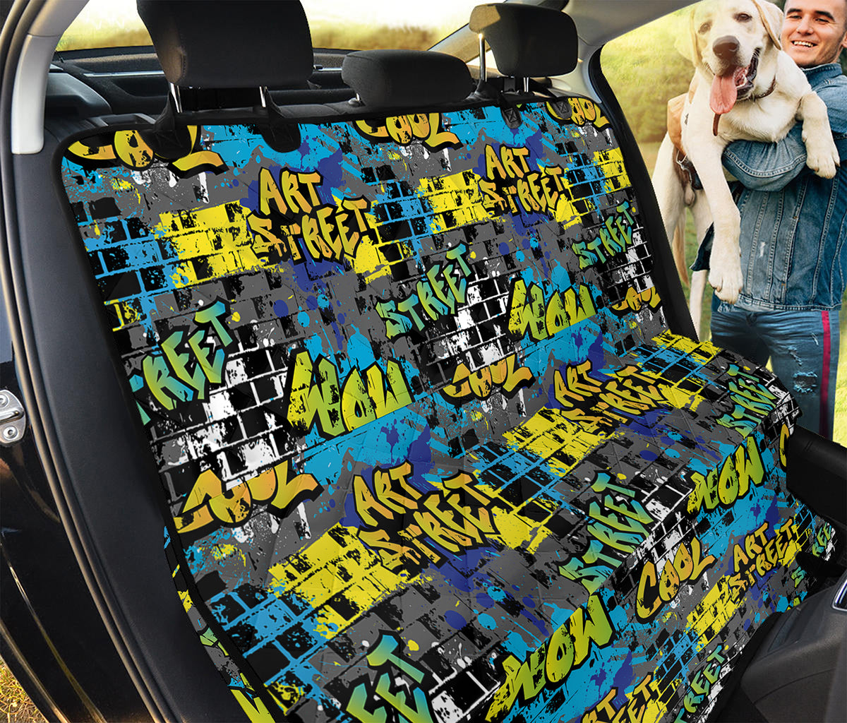 Graffiti Wall Print Pet Car Back Seat Cover
