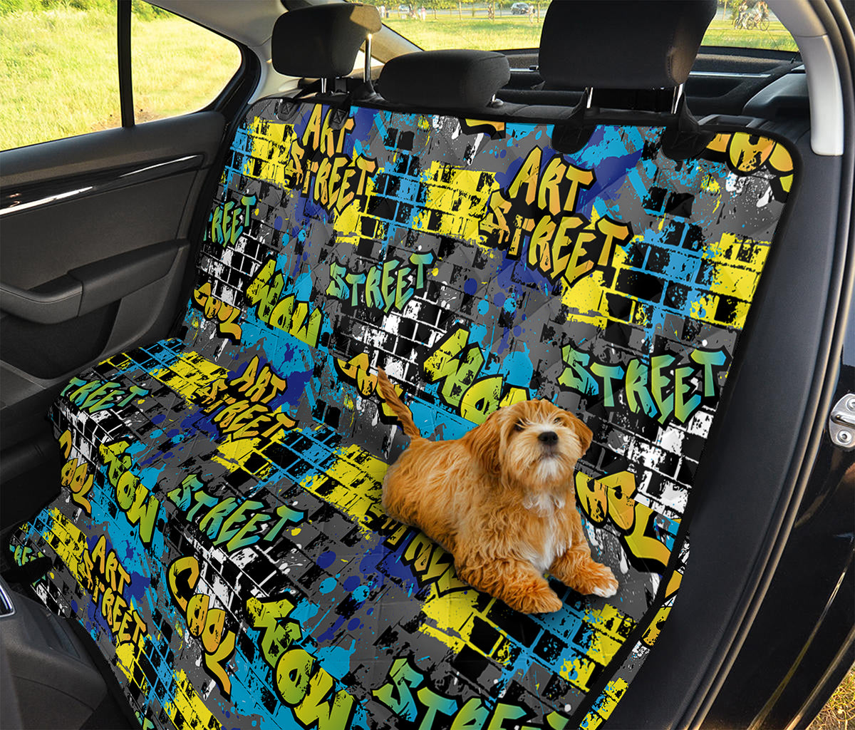 Graffiti Wall Print Pet Car Back Seat Cover