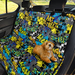 Graffiti Wall Print Pet Car Back Seat Cover