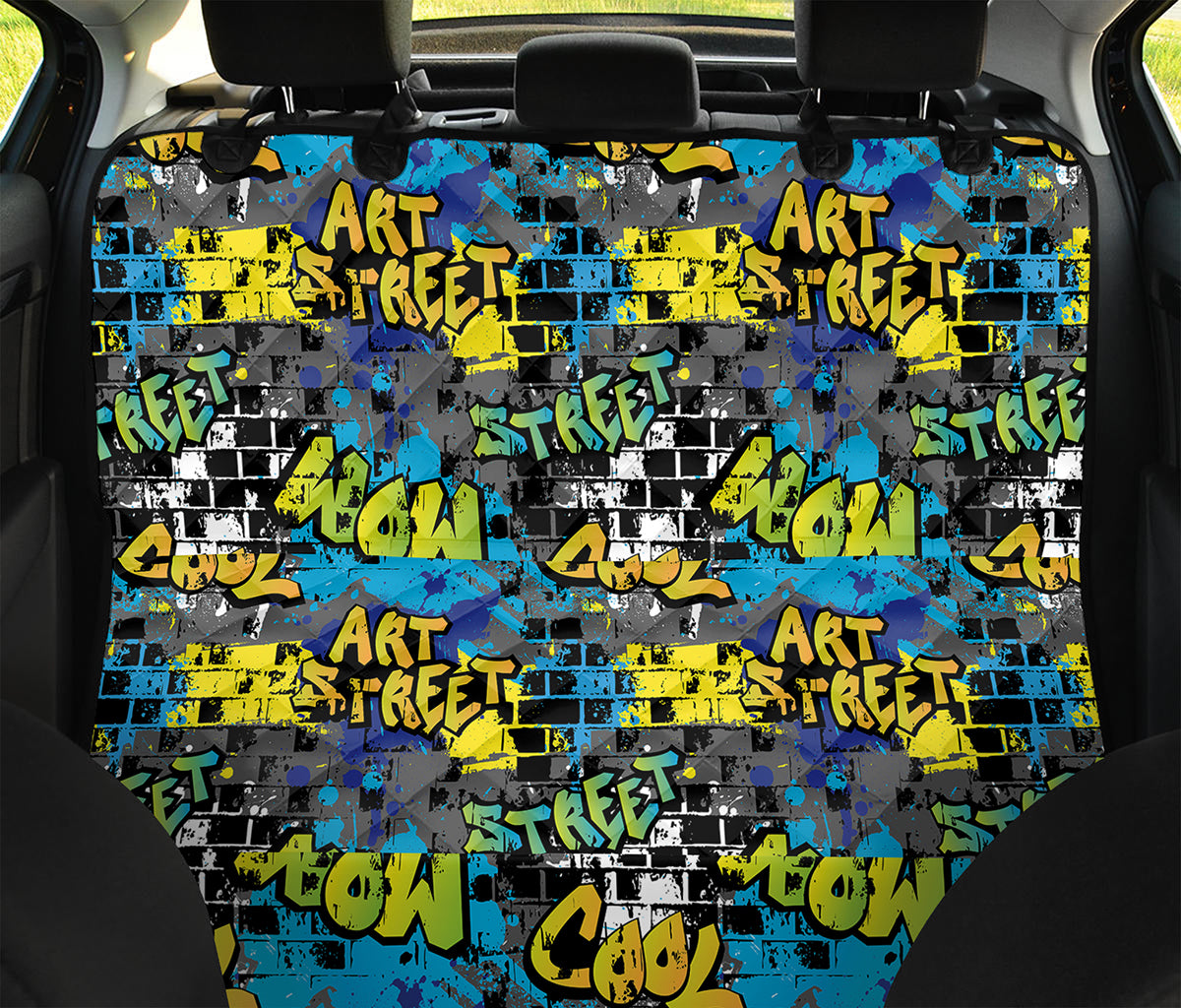 Graffiti Wall Print Pet Car Back Seat Cover