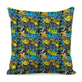 Graffiti Wall Print Pillow Cover