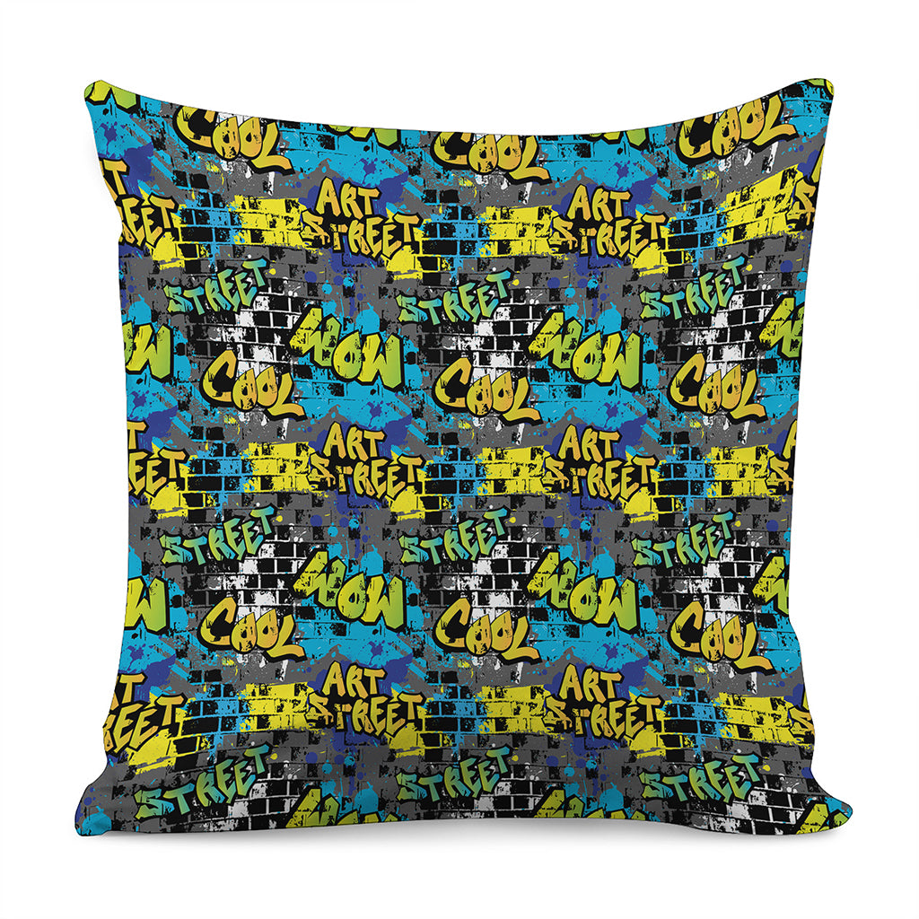 Graffiti Wall Print Pillow Cover