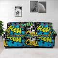 Graffiti Wall Print Sofa Cover