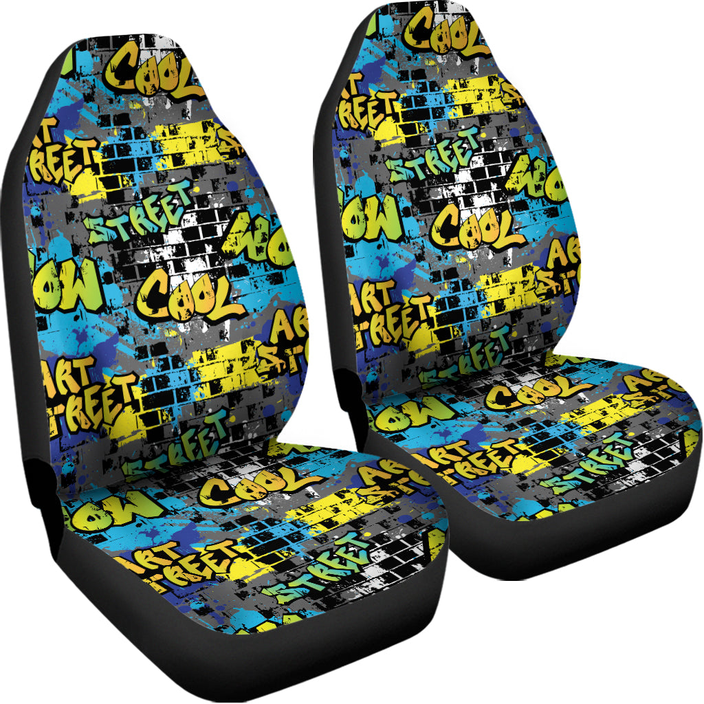Graffiti Wall Print Universal Fit Car Seat Covers