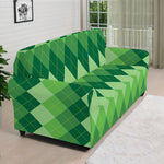 Grass Green Argyle Pattern Print Sofa Cover
