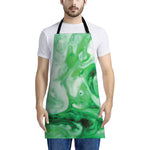 Green Acid Melt Print Apron