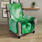 Green Acid Melt Print Armchair Protector