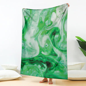 Green Acid Melt Print Blanket