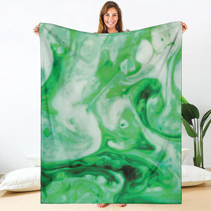 Green Acid Melt Print Blanket