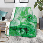 Green Acid Melt Print Blanket