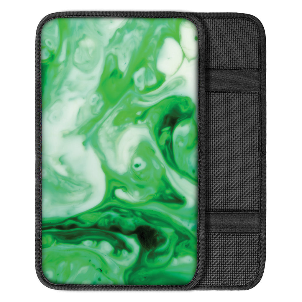 Green Acid Melt Print Car Center Console Cover