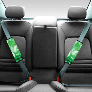 Green Acid Melt Print Car Seat Belt Covers