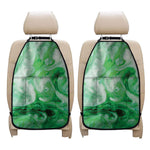 Green Acid Melt Print Car Seat Organizers