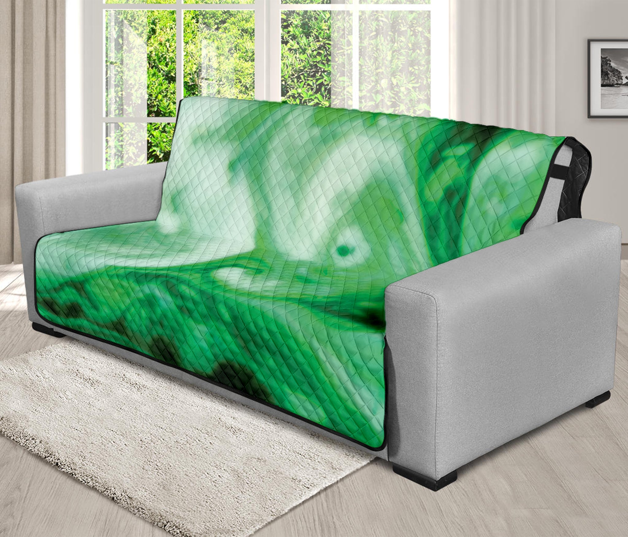 Green Acid Melt Print Futon Protector