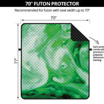 Green Acid Melt Print Futon Protector