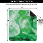 Green Acid Melt Print Futon Protector