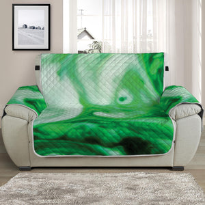 Green Acid Melt Print Half Sofa Protector