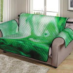 Green Acid Melt Print Loveseat Protector