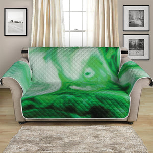 Green Acid Melt Print Loveseat Protector