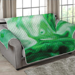 Green Acid Melt Print Loveseat Protector