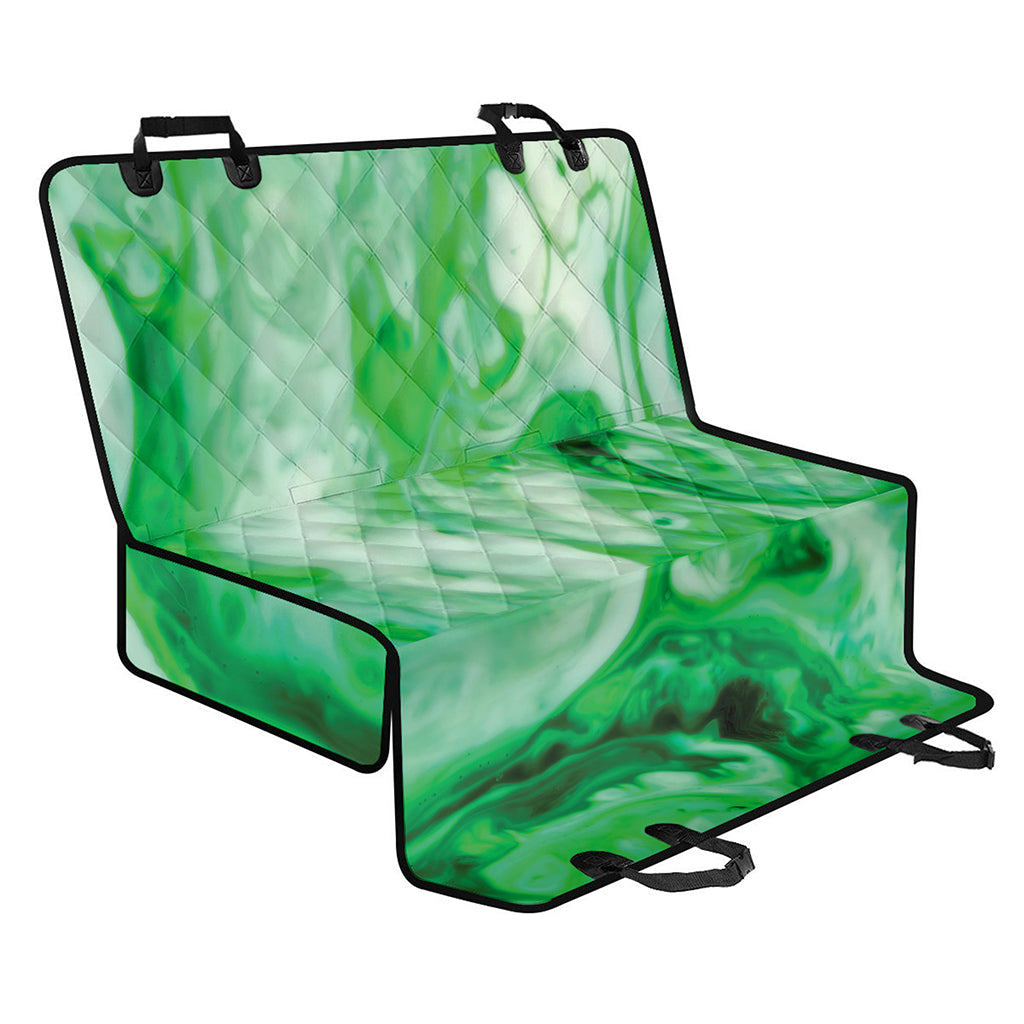 Green Acid Melt Print Pet Car Back Seat Cover