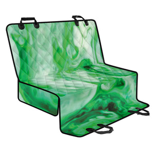 Green Acid Melt Print Pet Car Back Seat Cover