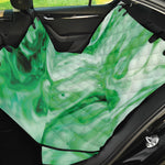 Green Acid Melt Print Pet Car Back Seat Cover