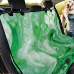 Green Acid Melt Print Pet Car Back Seat Cover