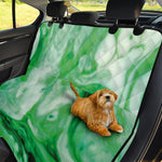 Green Acid Melt Print Pet Car Back Seat Cover