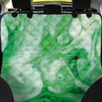 Green Acid Melt Print Pet Car Back Seat Cover