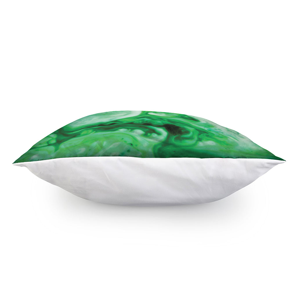 Green Acid Melt Print Pillow Cover