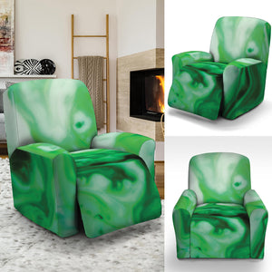 Green Acid Melt Print Recliner Slipcover