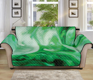 Green Acid Melt Print Sofa Protector