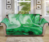 Green Acid Melt Print Sofa Protector