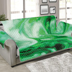 Green Acid Melt Print Sofa Protector