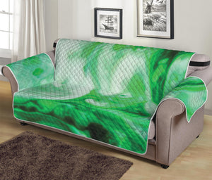 Green Acid Melt Print Sofa Protector