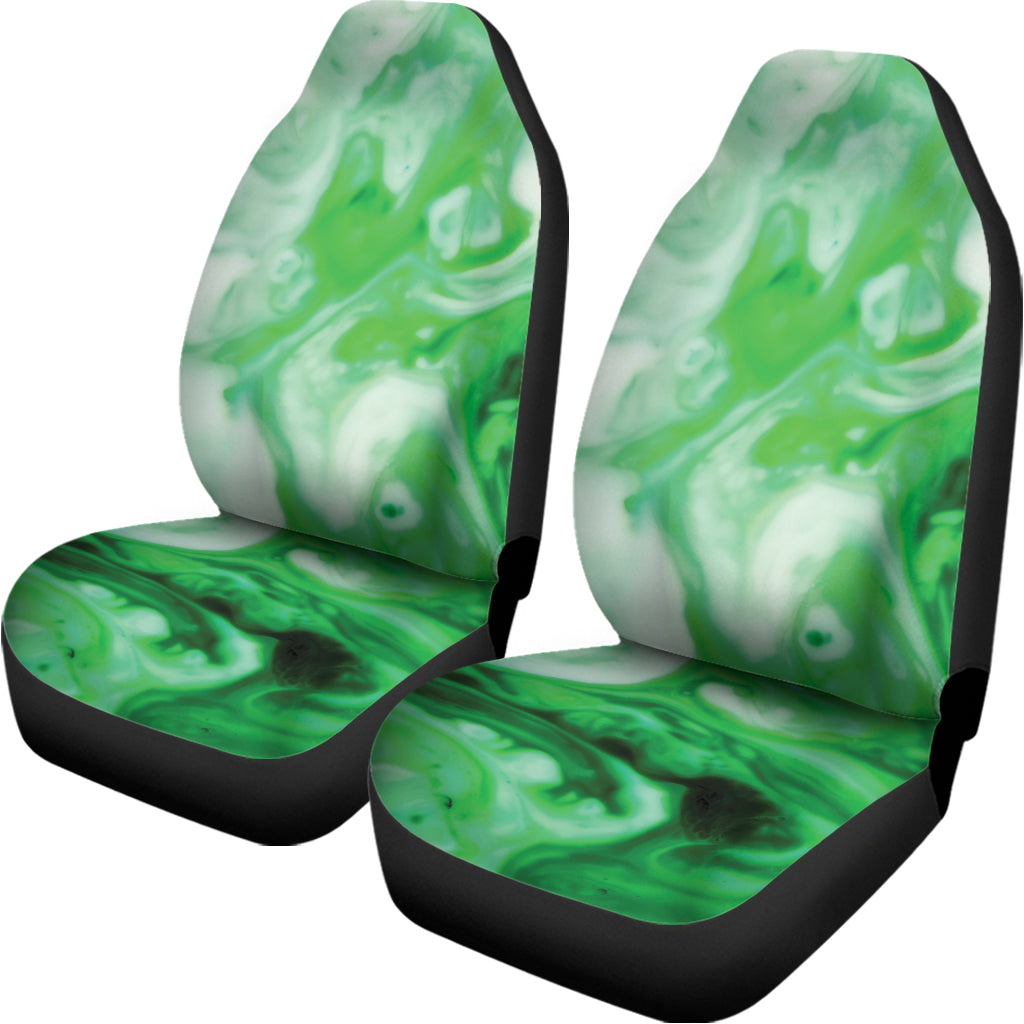 Green Acid Melt Print Universal Fit Car Seat Covers