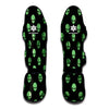 Green Alien Face Print Muay Thai Shin Guard