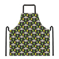 Green Alien UFO Space Print Apron