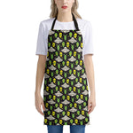 Green Alien UFO Space Print Apron