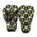 Green Alien UFO Space Print Boxing Gloves