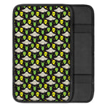 Green Alien UFO Space Print Car Center Console Cover