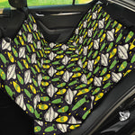 Green Alien UFO Space Print Pet Car Back Seat Cover